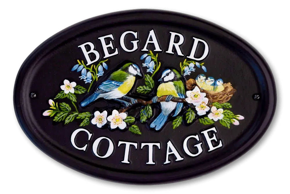 Bluetits & Flat Painted Chicks