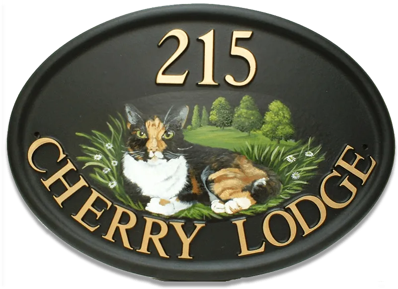Cat Flat Painted