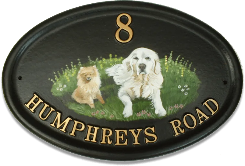 Dogs Flat Painted