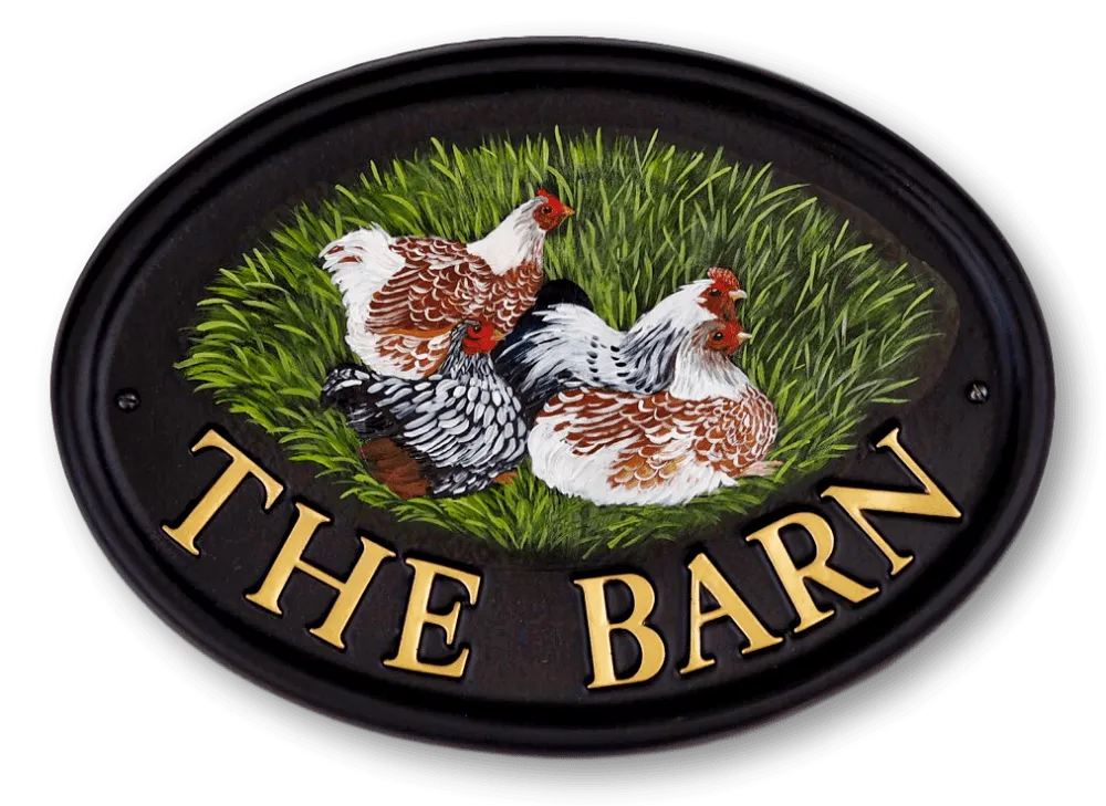 Hens Flat Painted