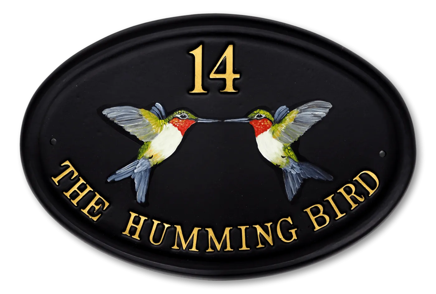 Hummingbirds Flat Painted