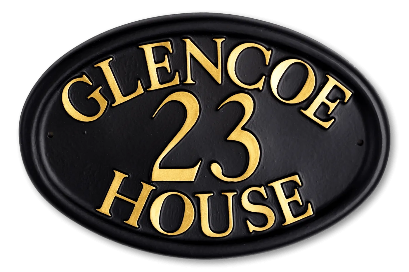 Oval House Sign