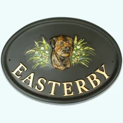Border Terrier Head - D23c