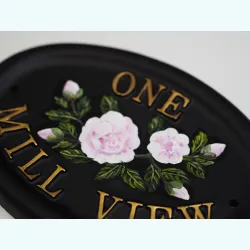 Camellia Flat Painted Close Up - F19fpa-close