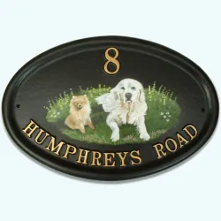 Dogs Flat Painted - D44fpa