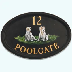 Dogs Flat Painted - D44fpc