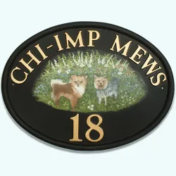Dogs Flat Painted - D44fpe