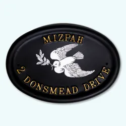 Dove Of Peace Flat Painted - B24fpa