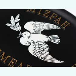 Dove Of Peace Flat Painted Close Up - B24fpa-close