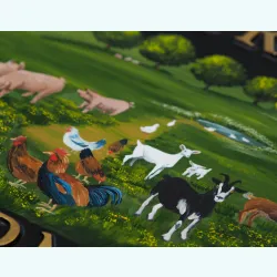 Farm Animals Scene Close Up - A31fpa-close