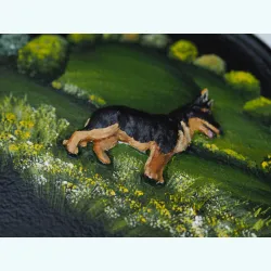 German Shepherd Full Close Up - D56a-close