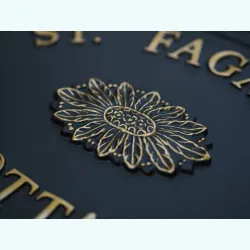 Gold Emblem Close Up - P10a-close