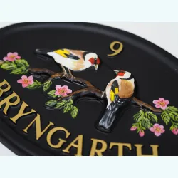 Goldfinches Close Up - B35a-1