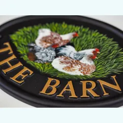 Hens Flat Painted close-up. - B41fpa-3