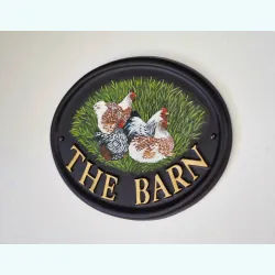 Hens Flat Painted close-up. - B41fpa-2