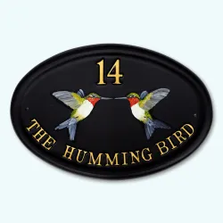 Hummingbirds Flat Painted - B46fpa
