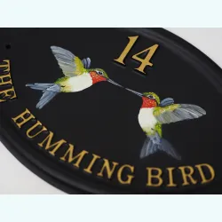 Hummingbirds Flat Painted Close Up - B46fpa-1