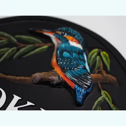 Kingfisher Close Up - B54c-close