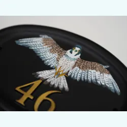 Peregrine Falcon Flat Painted Close Up - B88fpa-close