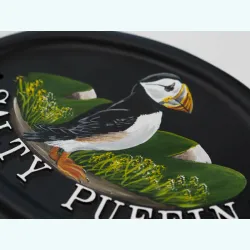 Puffin Flat Painted Close Up - B97fpa-close