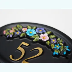 Row Of Flowers Close Up - F115c-close