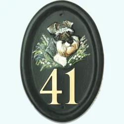 Schnauzer Head - D87a