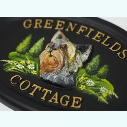 Yorkshire Terrier Head Close Up - D108c-1