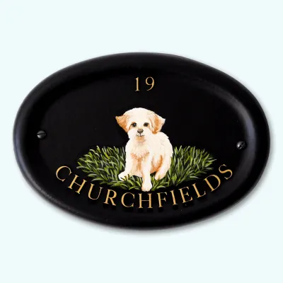 Product Bichon Frise Flat Painted Image