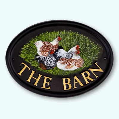 Product Hens Flat Painted Image