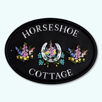 Product Horseshoe & Flowers Image