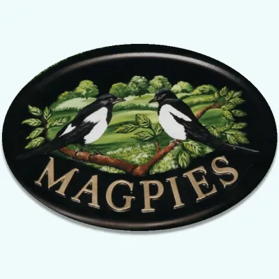 Product Magpies Flat Painted Image