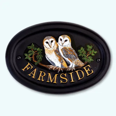 Product Owls Flat Painted Image