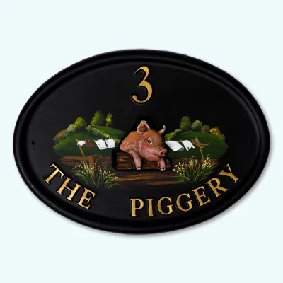 Product Pig On Fence Image