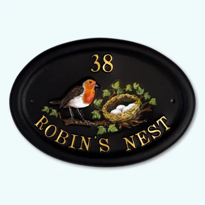 Product Robin & Flat Painted Nest Image