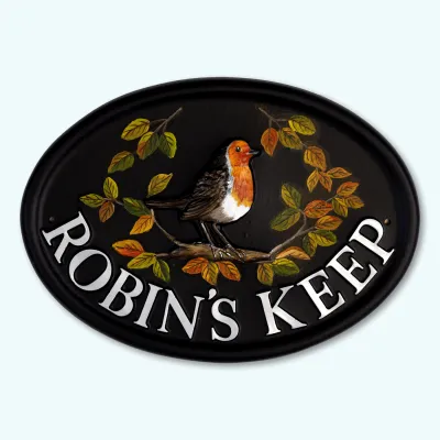 Product Robin Large & Leaves Image