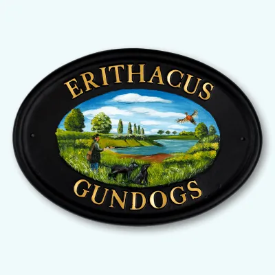 Product Shooting Scene & Labradors Flat Painted Image